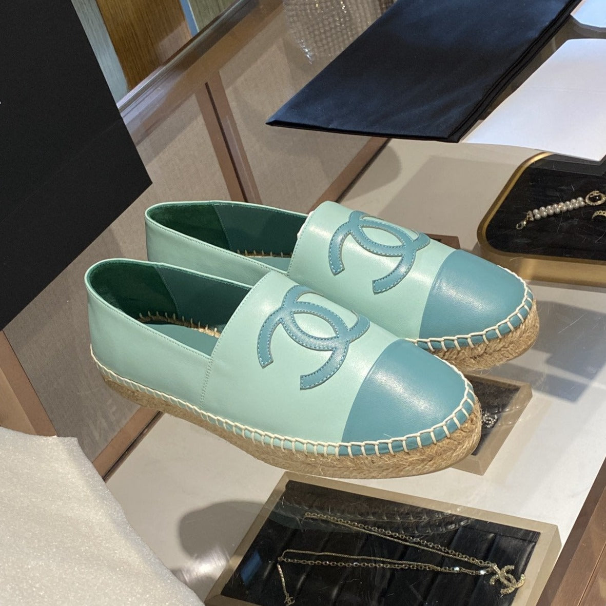 zCHANE.L Espadrilles Sky Blue Lambskin