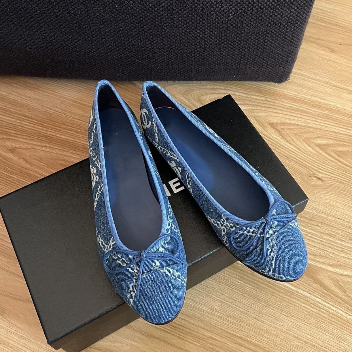 zCHANE.L Ballet Flats Blue Denim