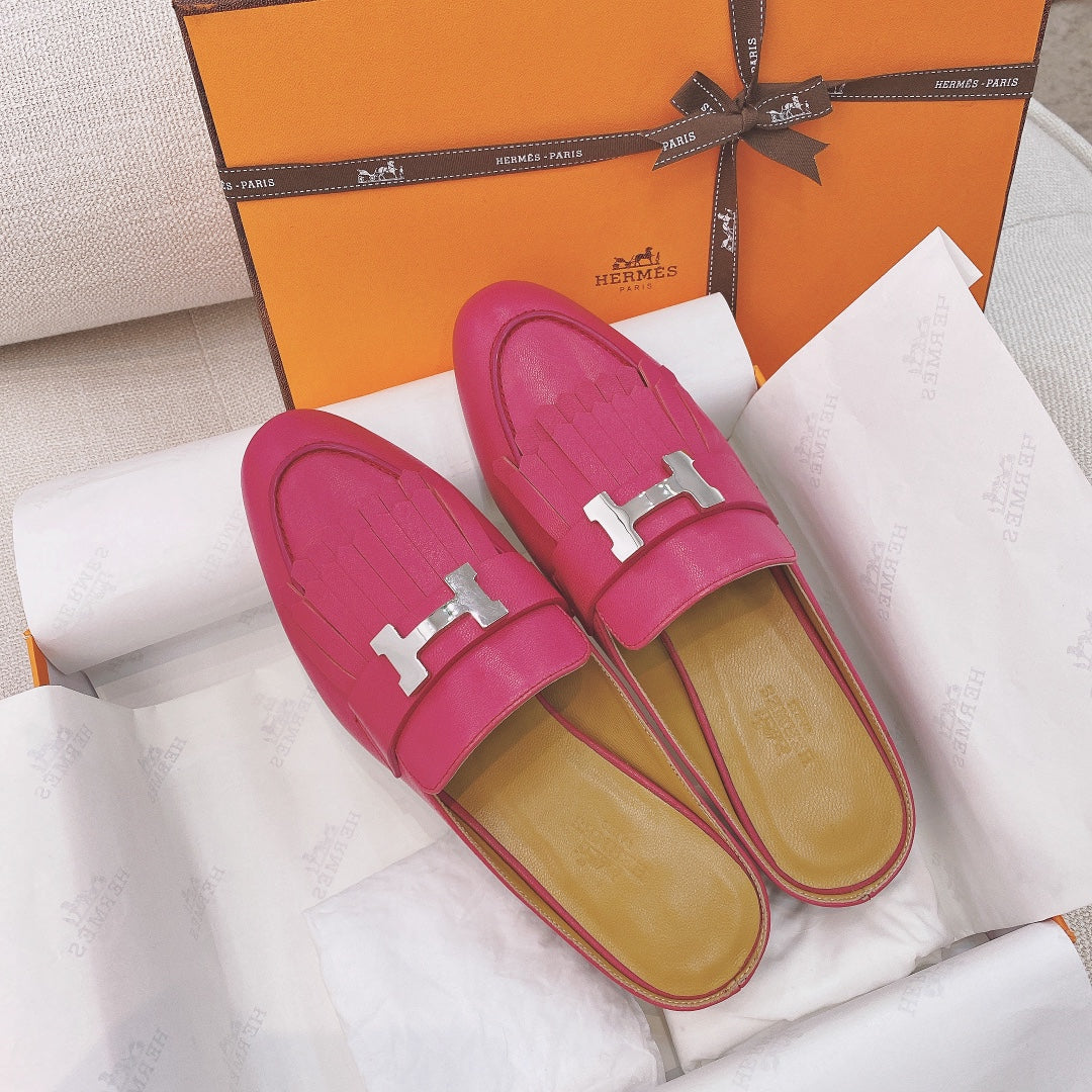 zHERME.S Rivoli Mule Pink Goat Leather 348016