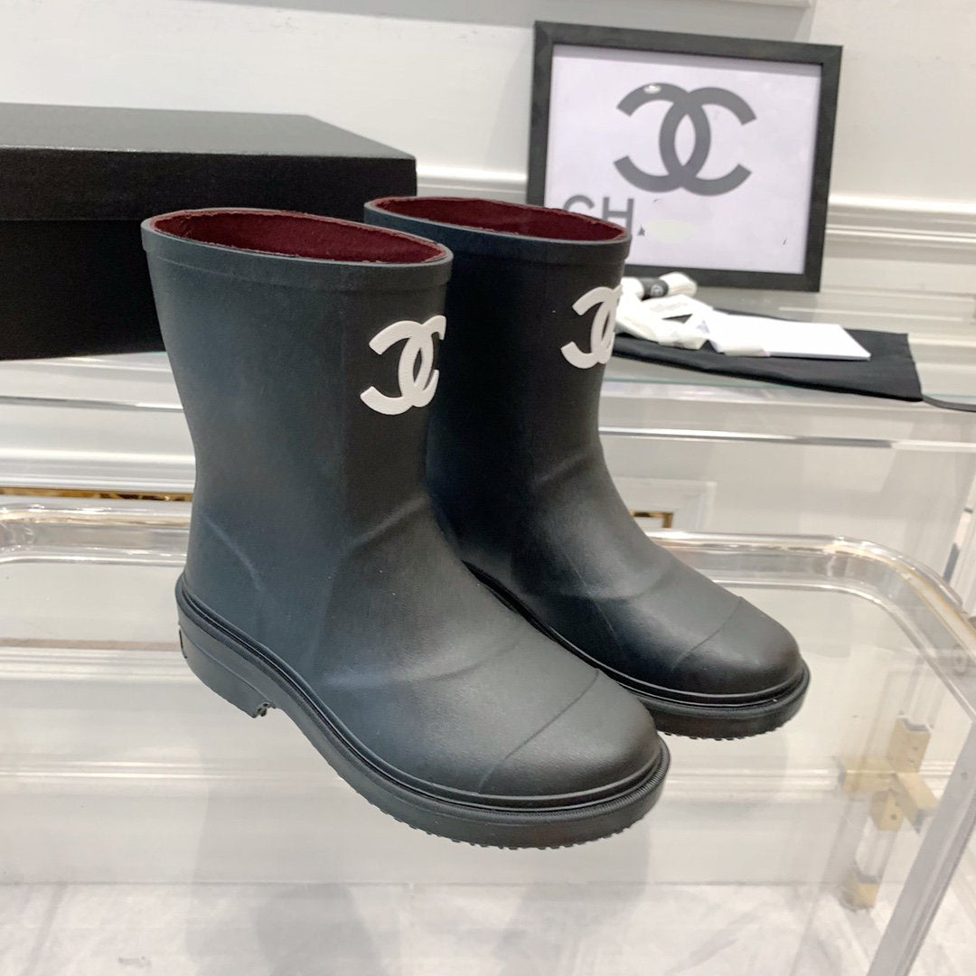 zCHANE.L Cc Short Black Rain Boot