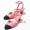 zCHANE.L High Slingbacks Pink Black Grosgrain