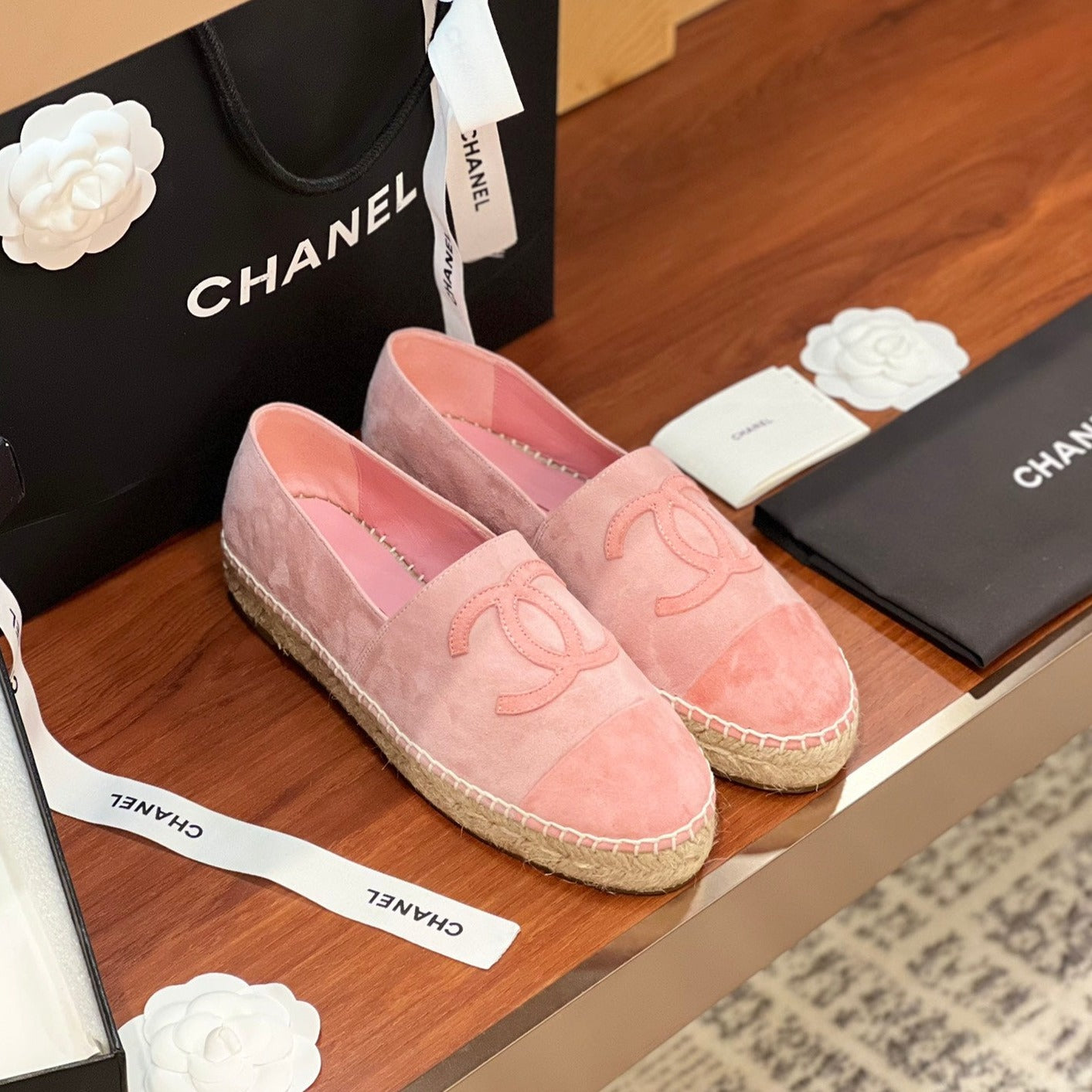 zCHANE.L Espadrilles Pink Suede