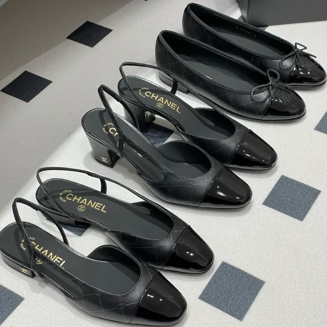 zCHANE.L 25P Black Quilted Calfskin