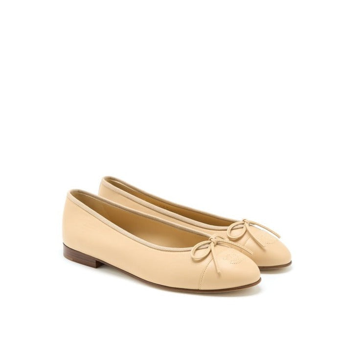 zCHANE.L Ballet Flats Beige Lambskin