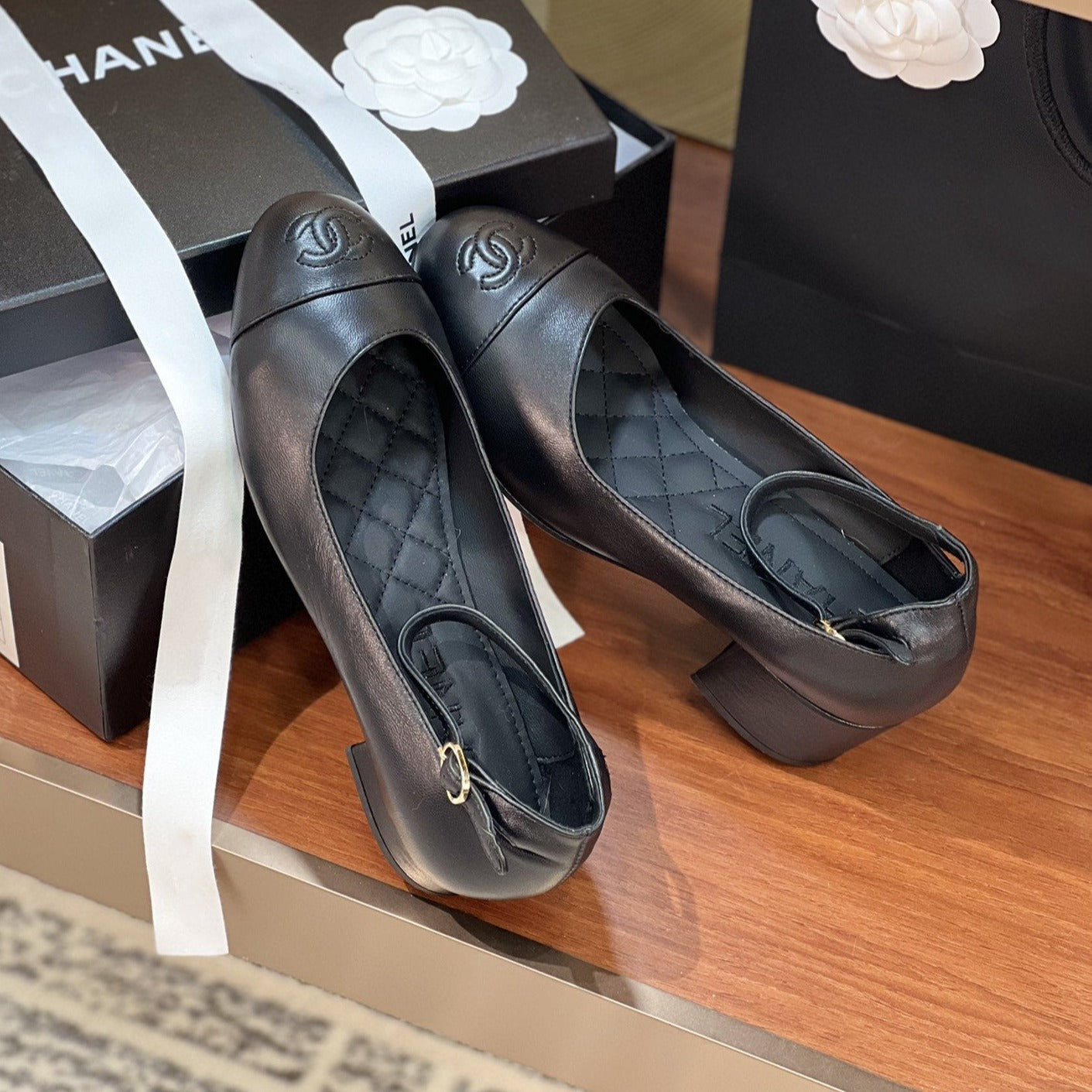 zCHANE.L Slingbacks Black Lambskin