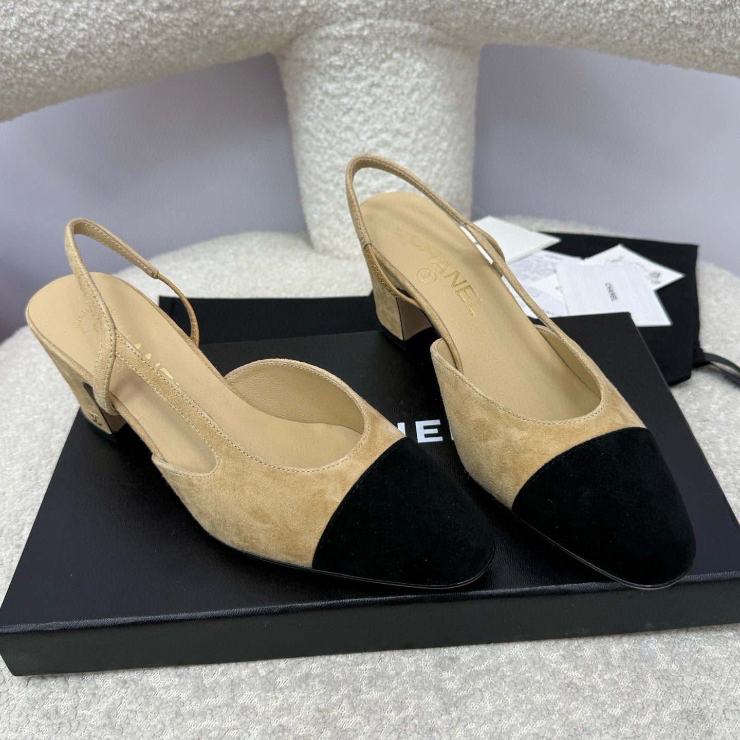 zCHANE.L Cc 25A Slingback Beige Suede