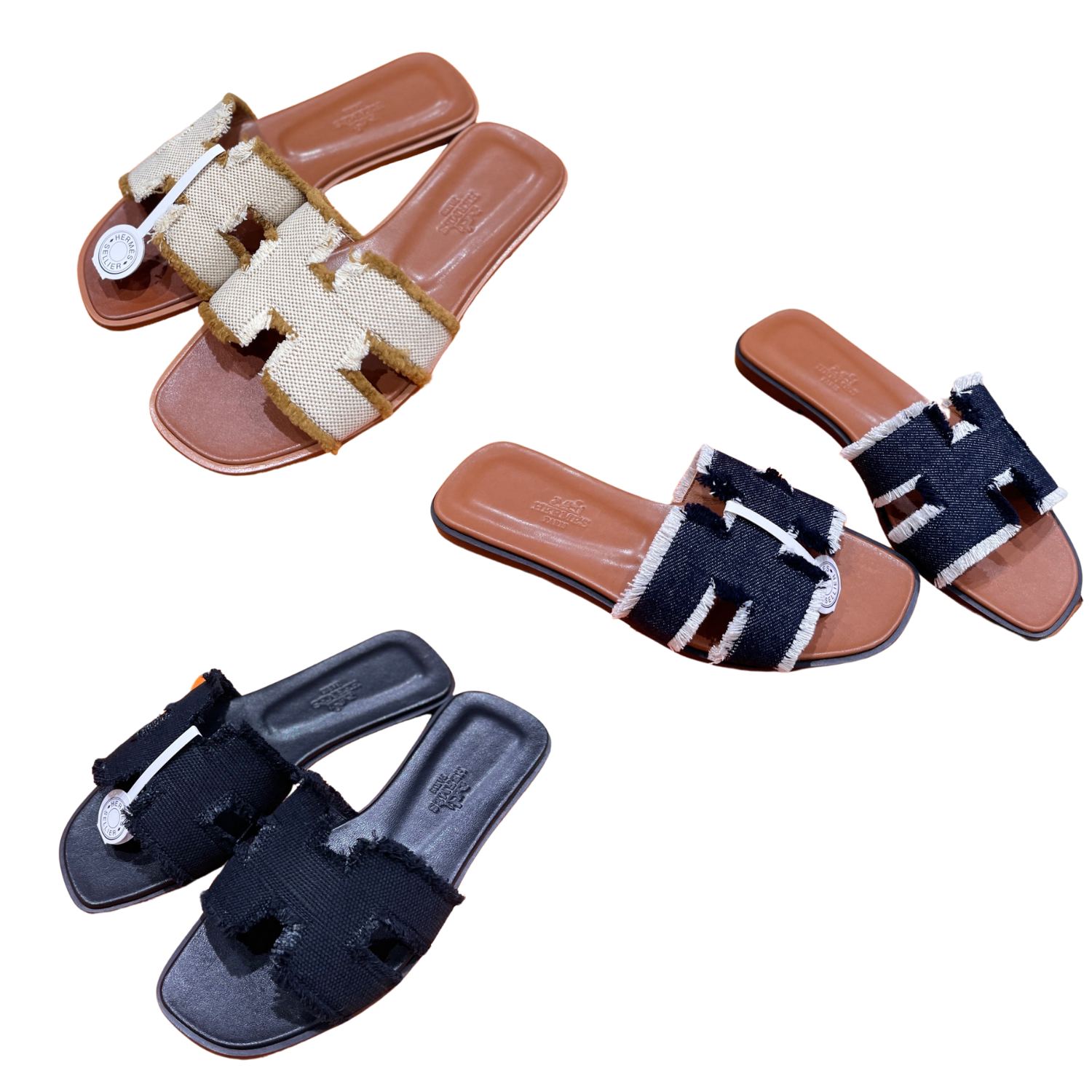 zHERME.S 25 Oran Sandal Canvas And Leather 245707