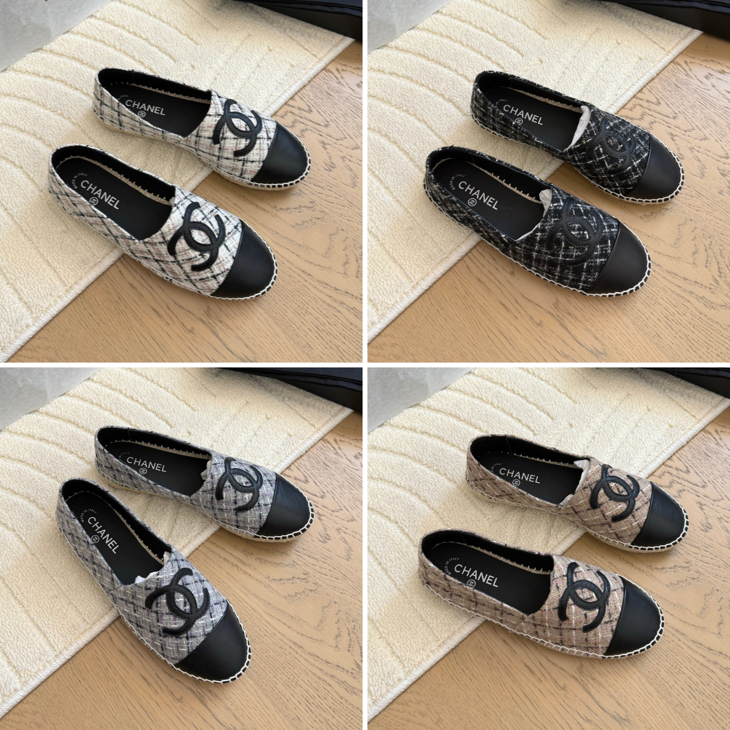 zCHANE.L Espadrilles Quilted Tweed