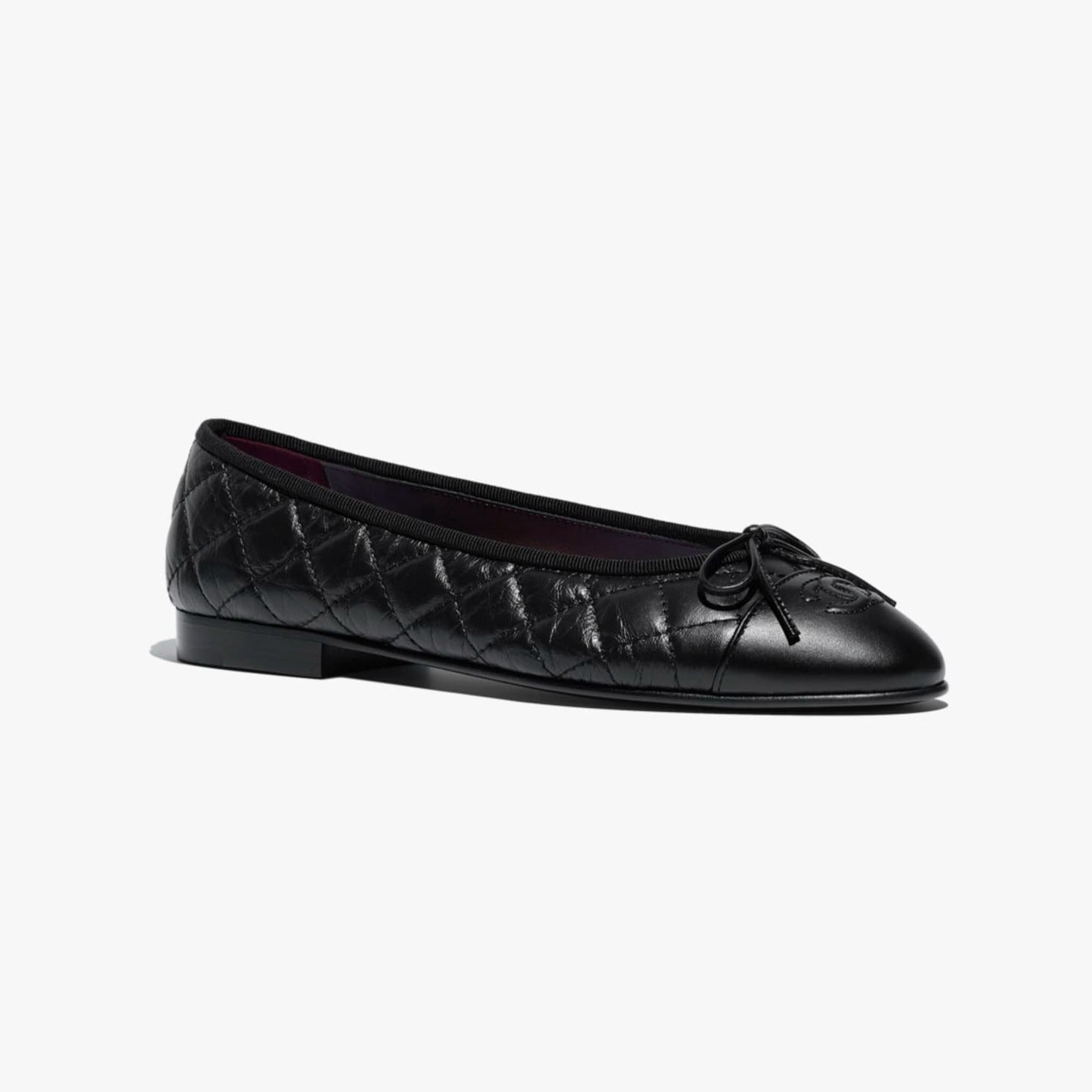 zCHANE.L Ballet Flats Black Aged Calfskin