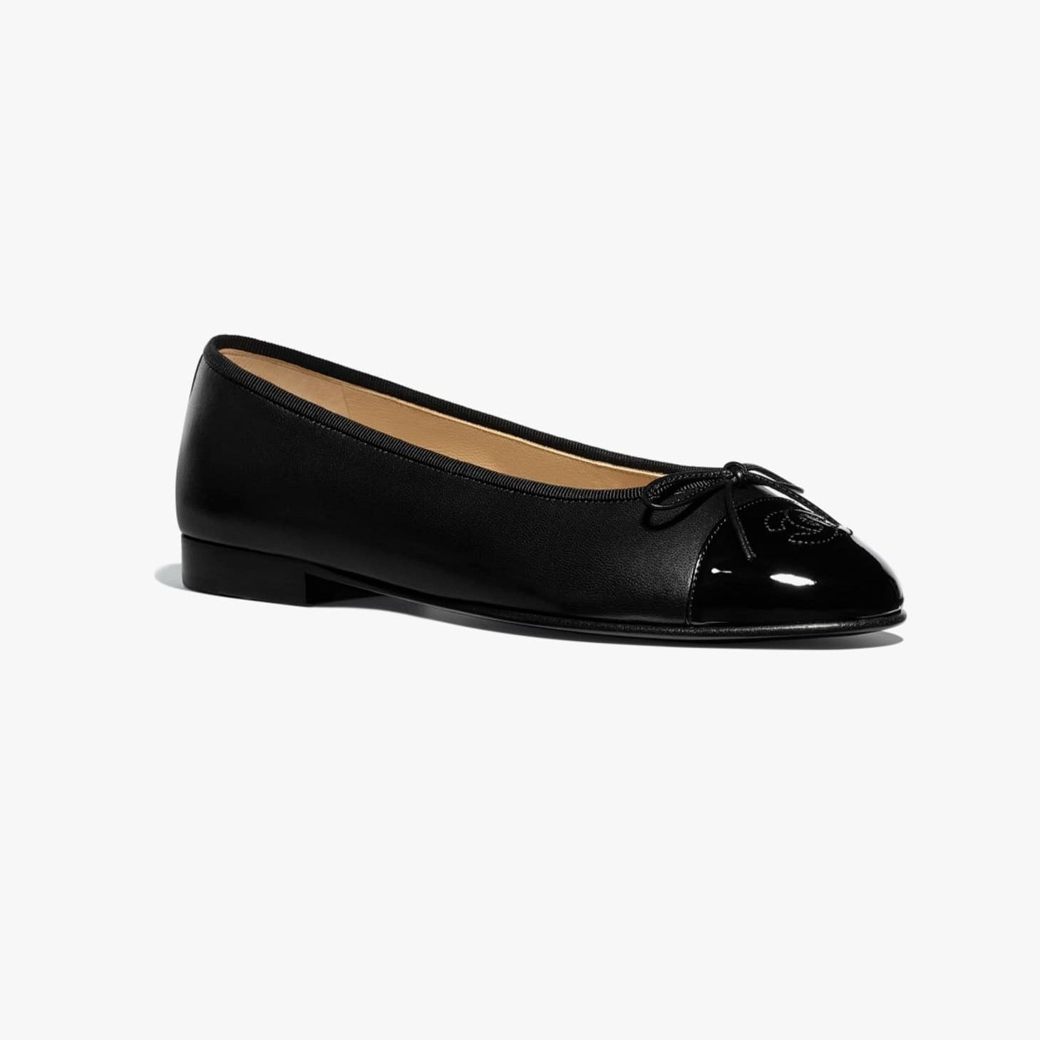 zCHANE.L Ballet Flats Black Lambskin