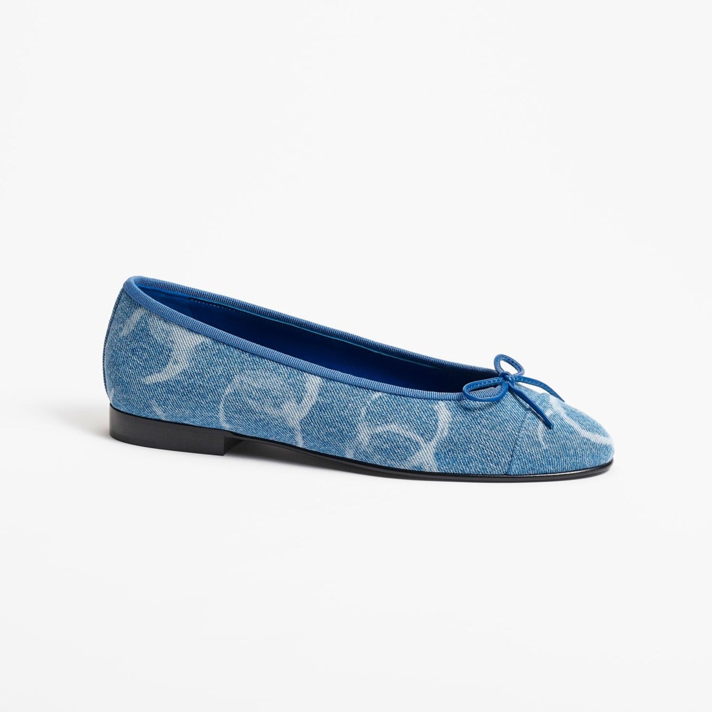 zCHANE.L Ballet Flats Light Blue White Denim