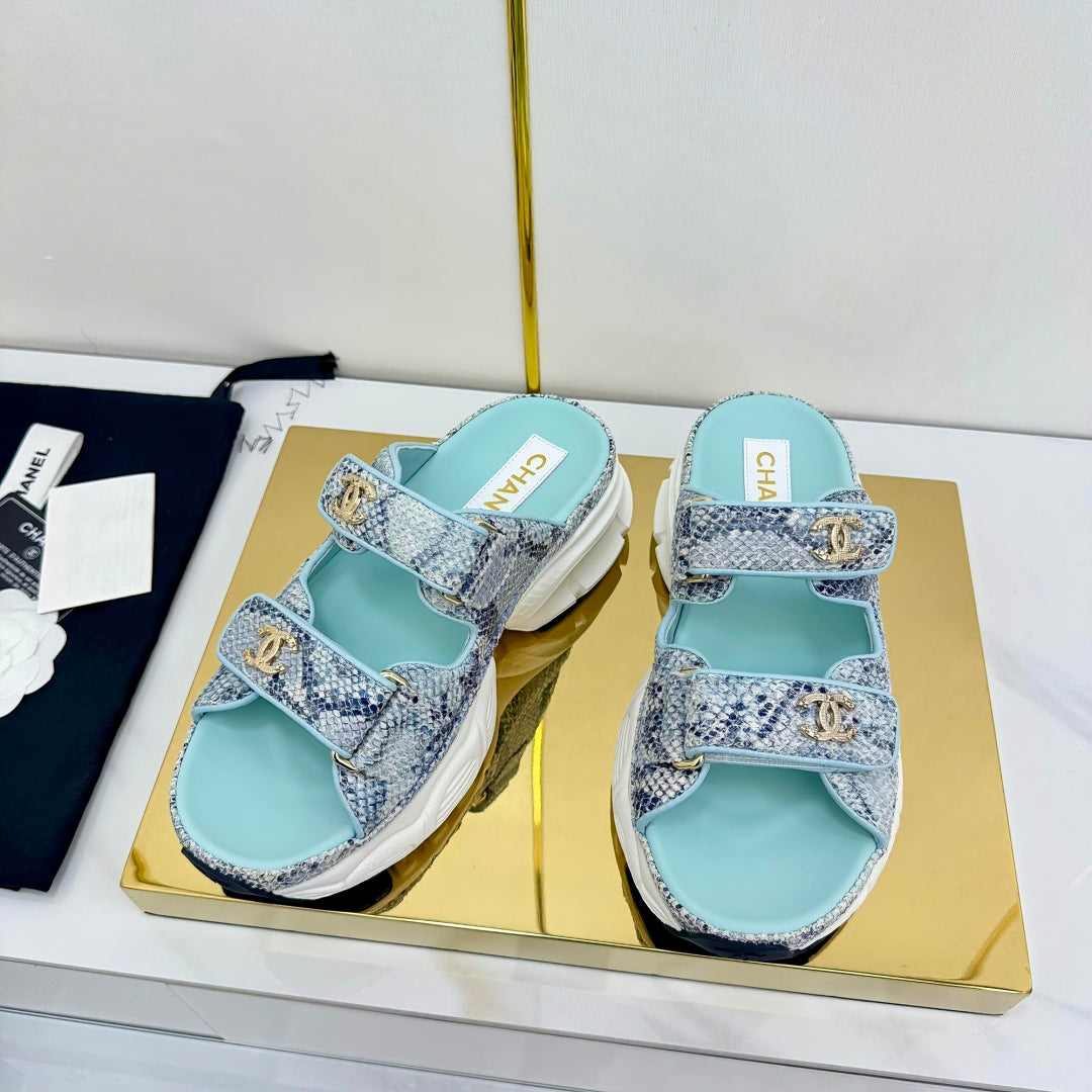 zCHANE.L 25 Mules Sandals Mutilcolor Pearlescent Sheepskin 312947