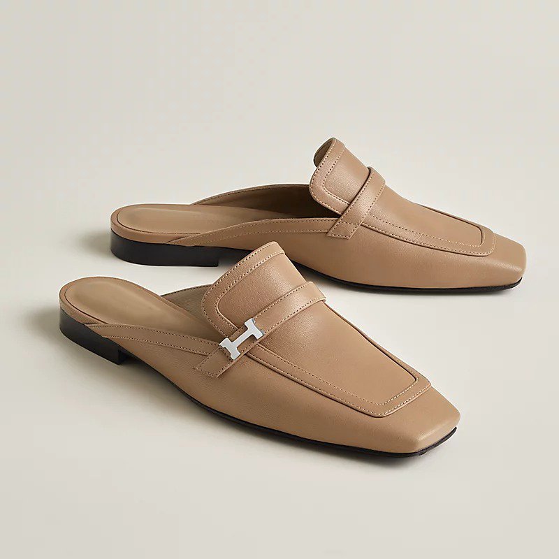 zHERME.S Groupie Mule Beige Argile