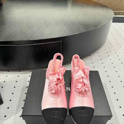 zCHANE.L Cc 25 Slingback Pink Silk 306334