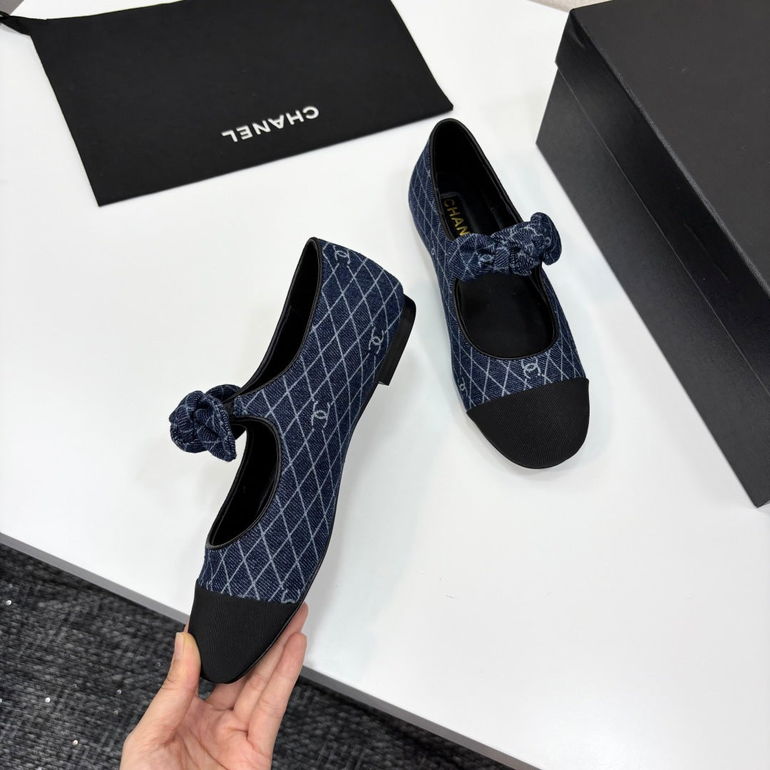 zCHANE.L Cc 25 Mary Jane Flats Fabric And Sheepskin 270785