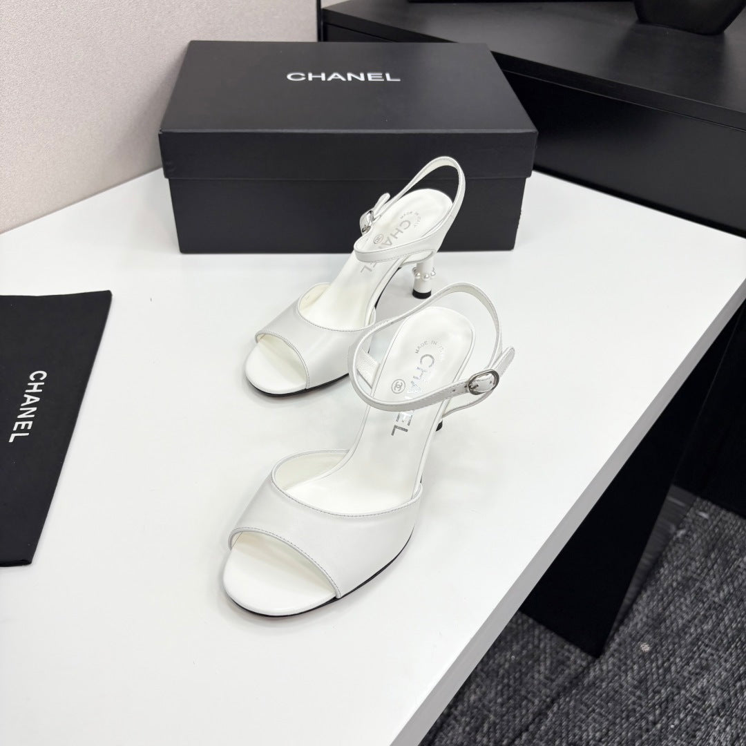 zCHANE.L 25 Heel Sandals 80mm White Lambskin 368824