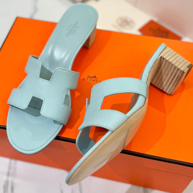 zHERME.S Oasis Sandals Blue Cowhide 294839