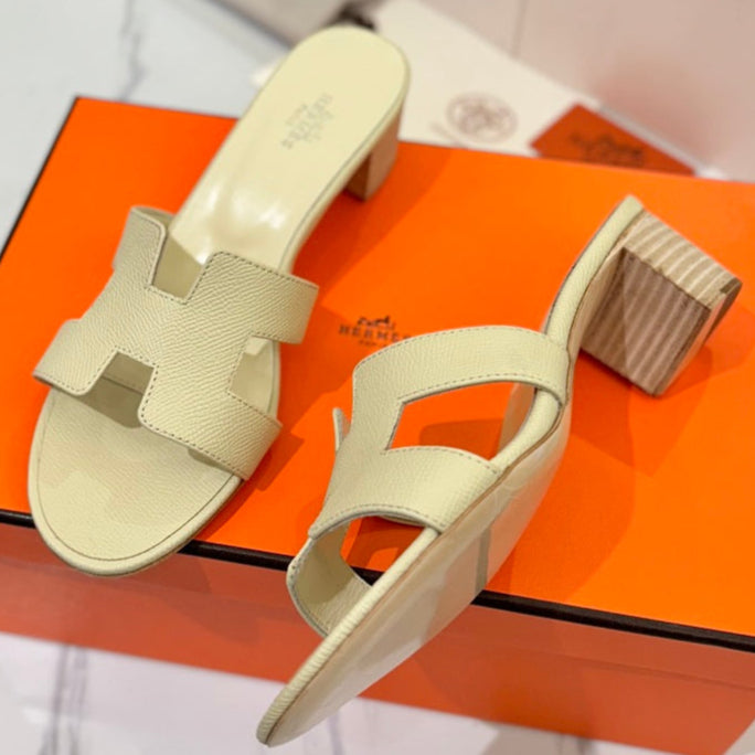 zHERME.S Oasis Sandals Pale Yellow Cowhide 294840