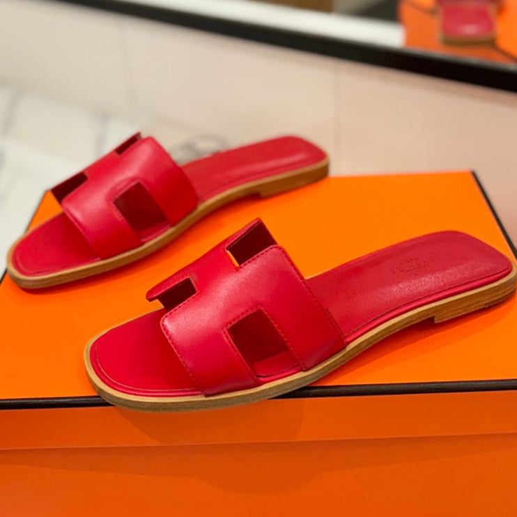 zHERME.S Oran Sandal Red Cowhide 294856