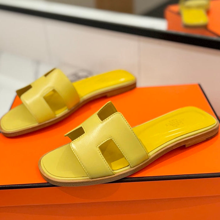 zHERME.S Oran Sandal Yellow Cowhide 294857