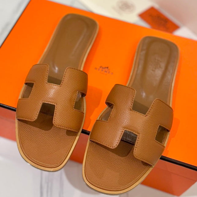 zHERME.S Oran Sandal Brown Goatskin 294866