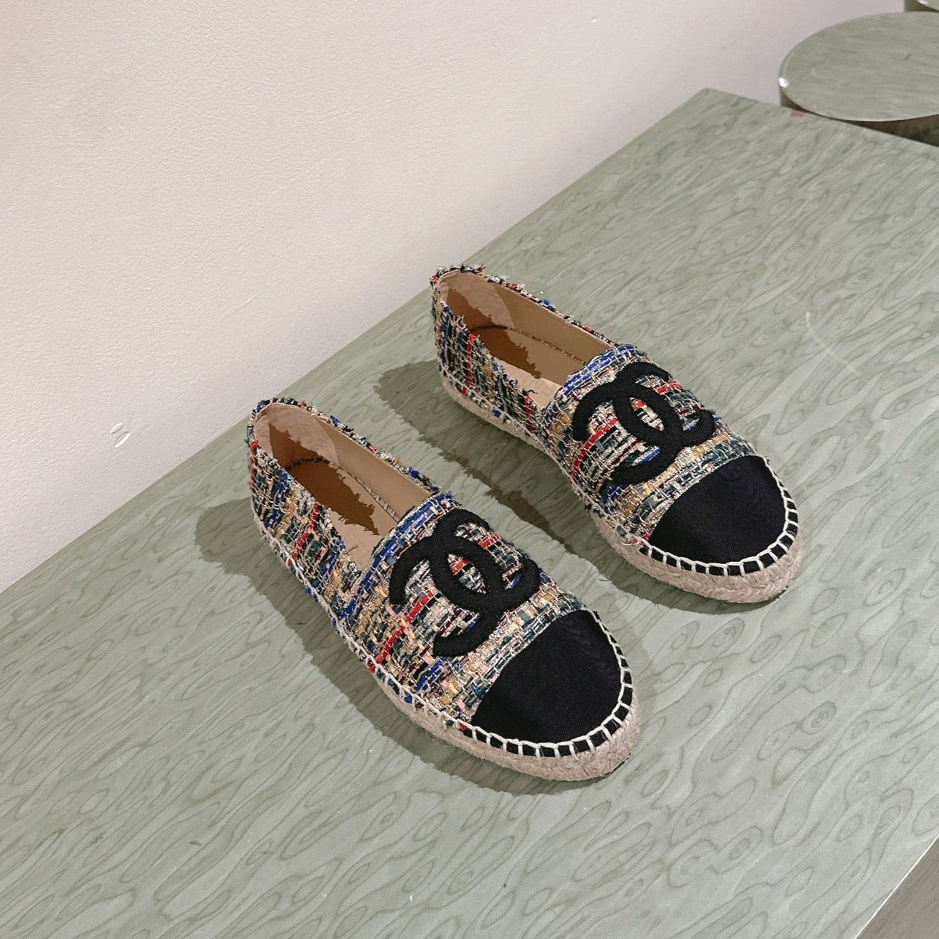 zCHANE.L Espadrilles Multicolor Tweed Black Canvas
