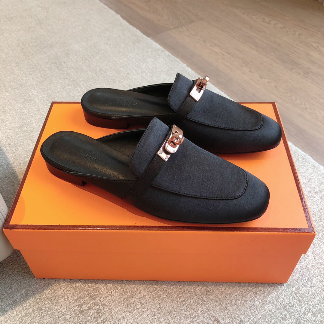 zHERME.S Oz Mule Black Suede 756852