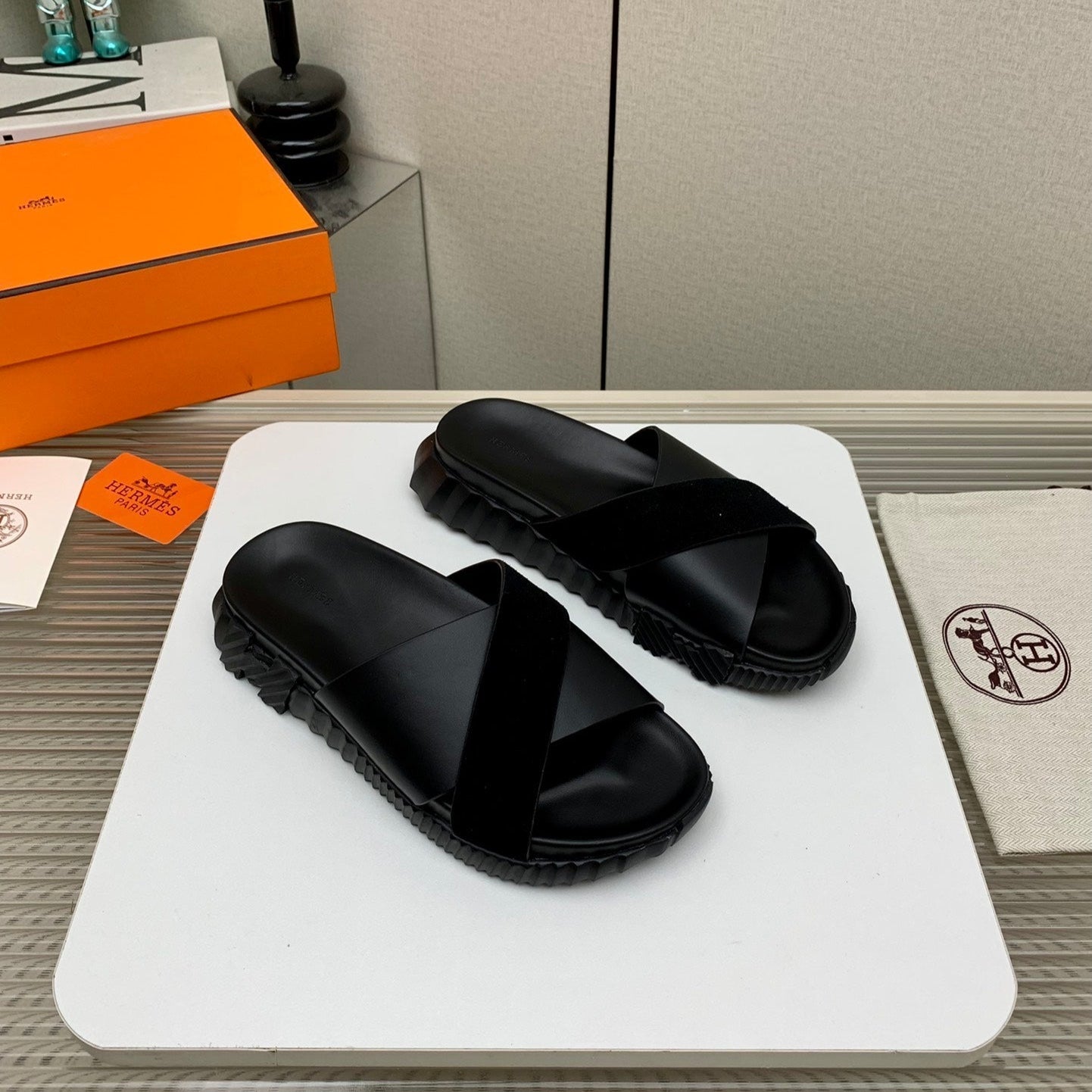 zHERME.S 25 Infra Sandal Suede And Cowhide 245612