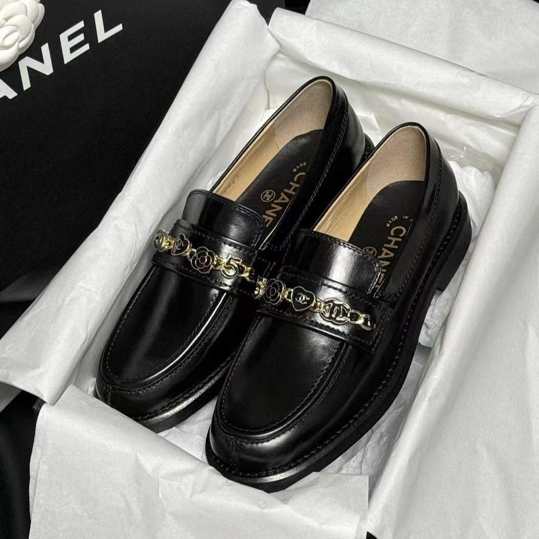 zCHANE.L Loafers Black Quilted Calfskin