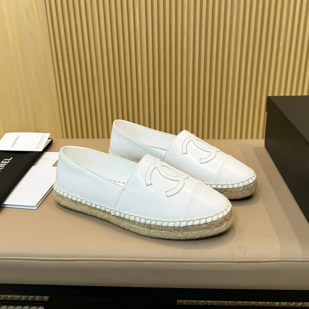 zCHANE.L Espadrilles All White Caflskin