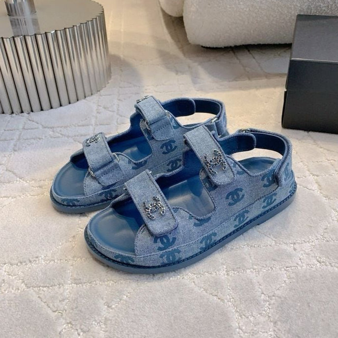 zCHANE.L 25 Dad Sandal Dark Blue Denim