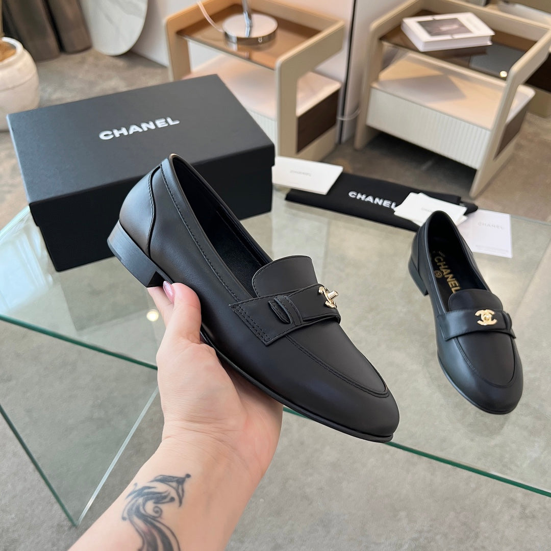 zCHANE.L 25 Loafer Black Sheepskin 338669