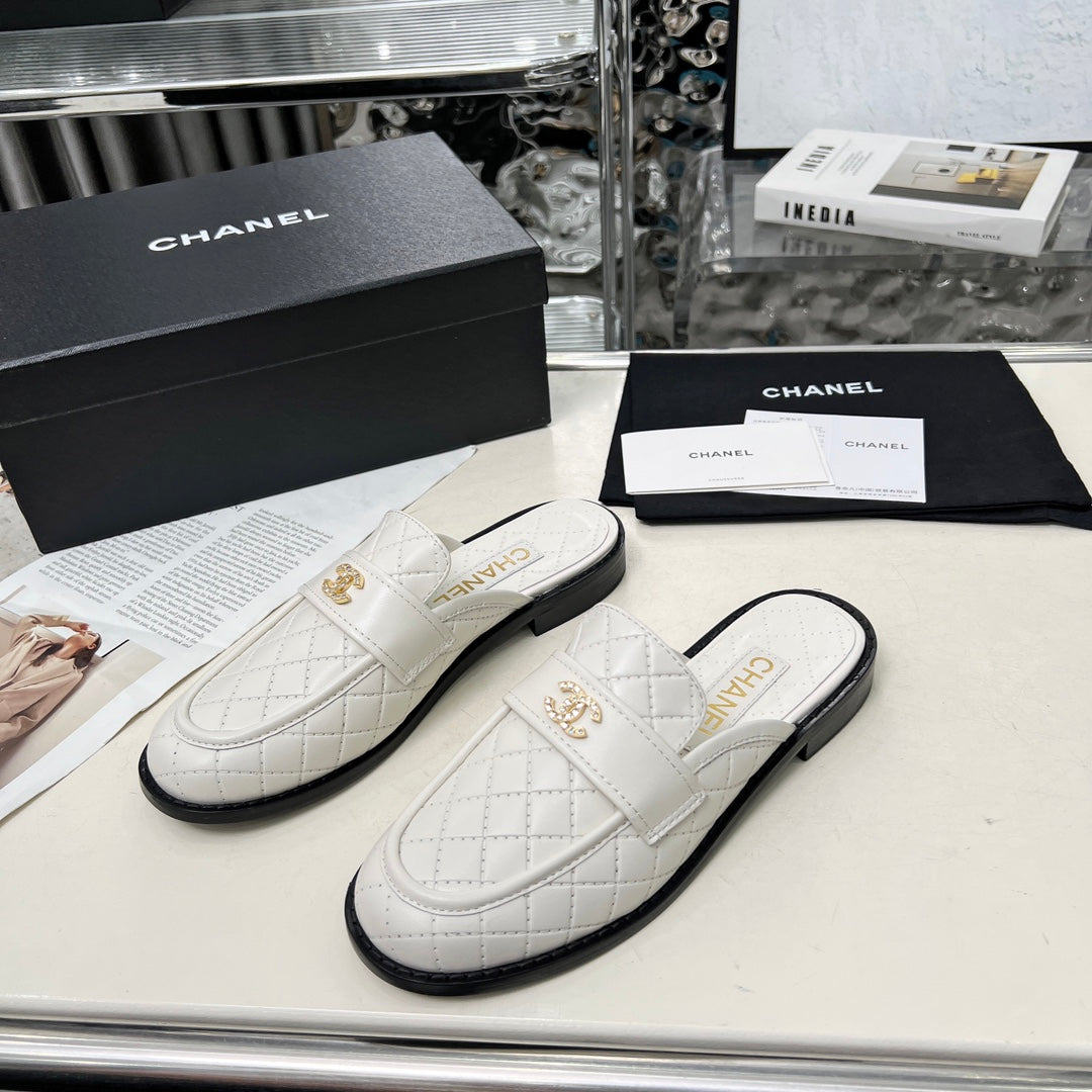 zCHANE.L 25 Mule White Cowhide 338676