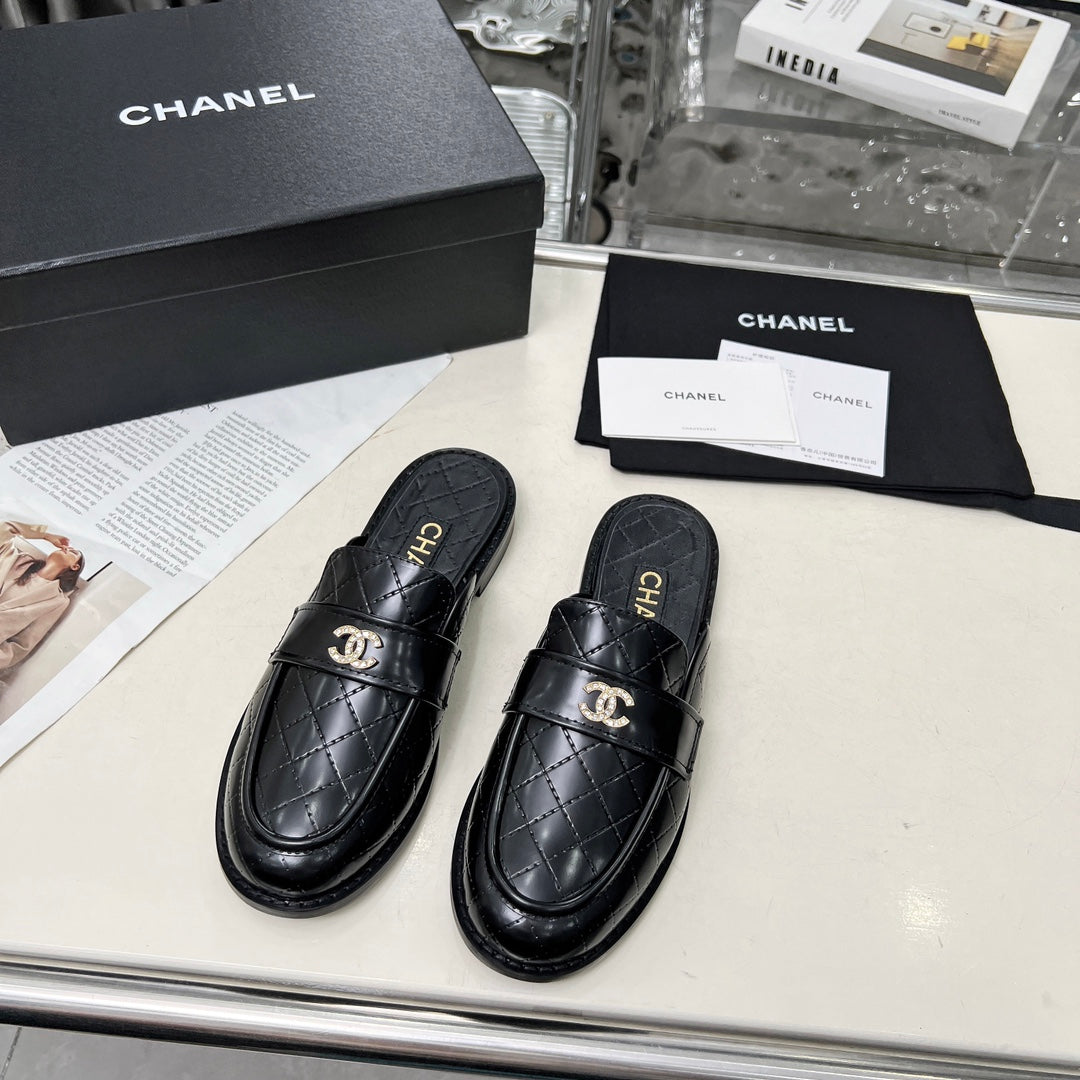 zCHANE.L 25 Mule Black Patent Cowhide 338677