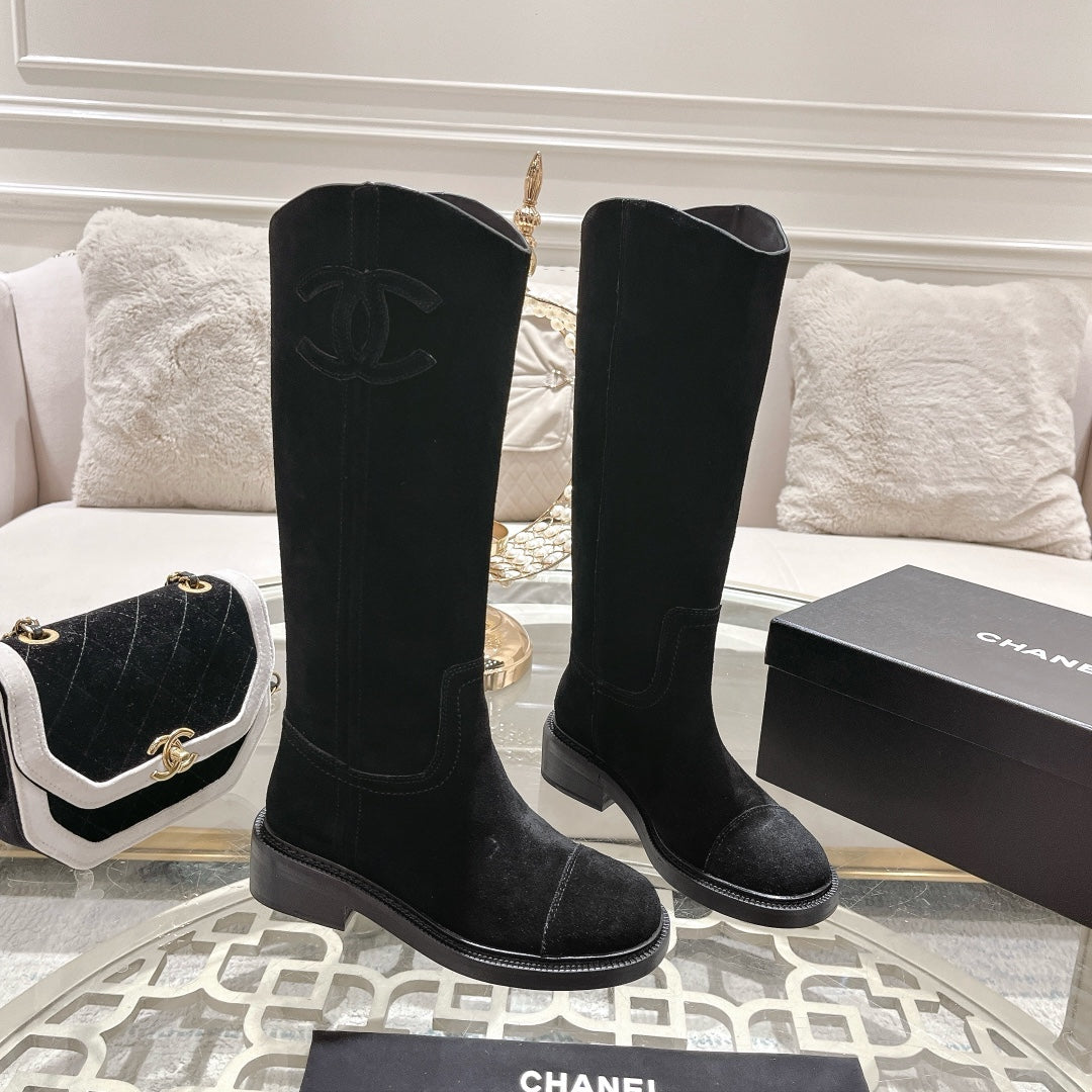 zCHANE.L Cc High Boots 40Mm Black Suede