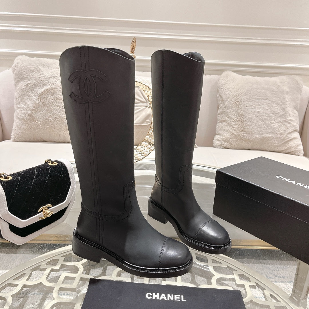 zCHANE.L Cc High Boots 40Mm Black Cowhide