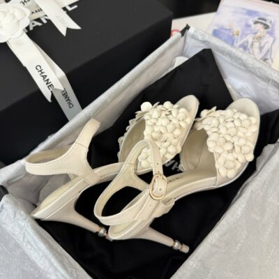 zCHANE.L Cc 25 Slingback White Lambskin 233399