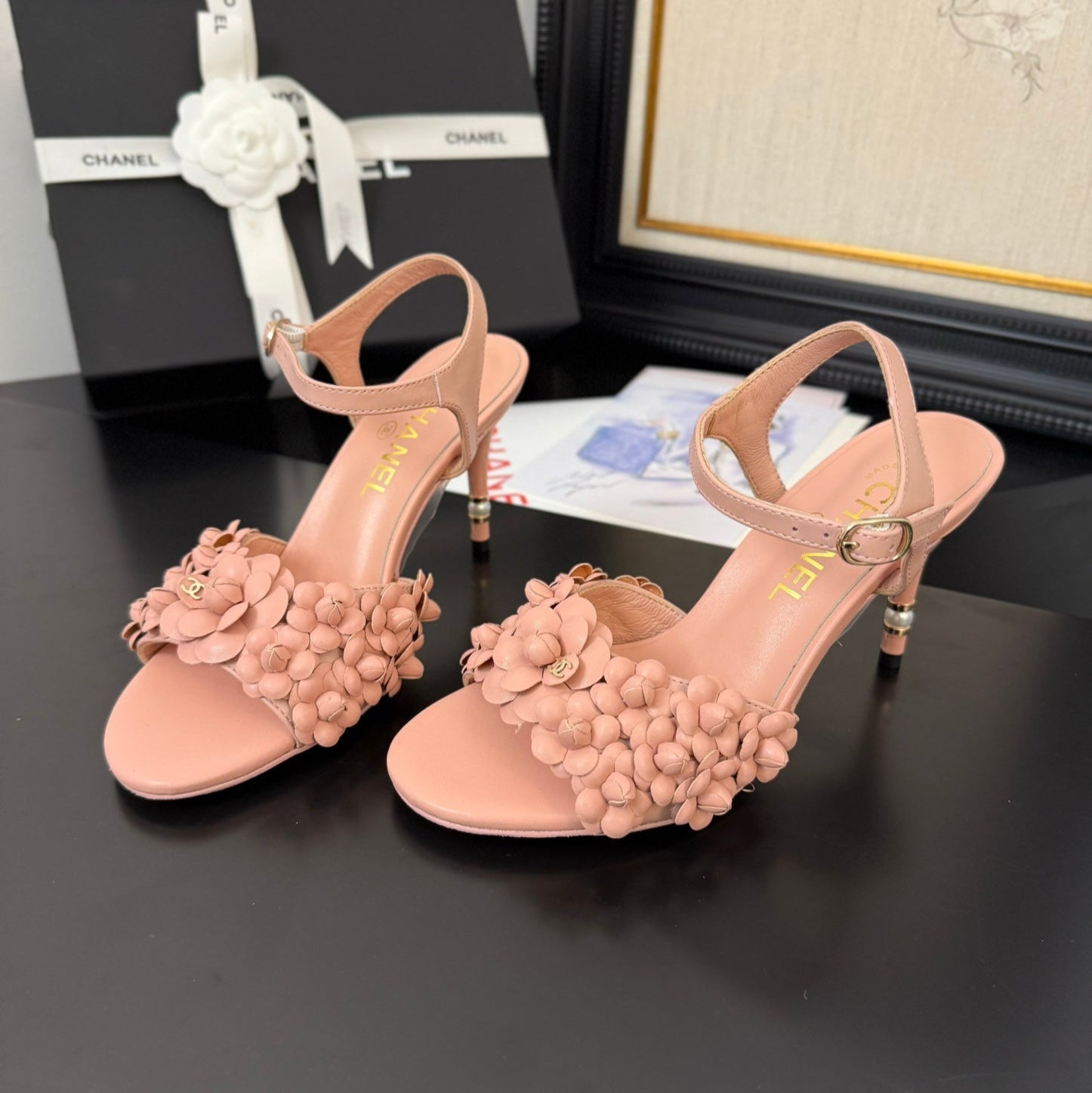 zCHANE.L Cc 25 Slingback Pink Lambskin 233401