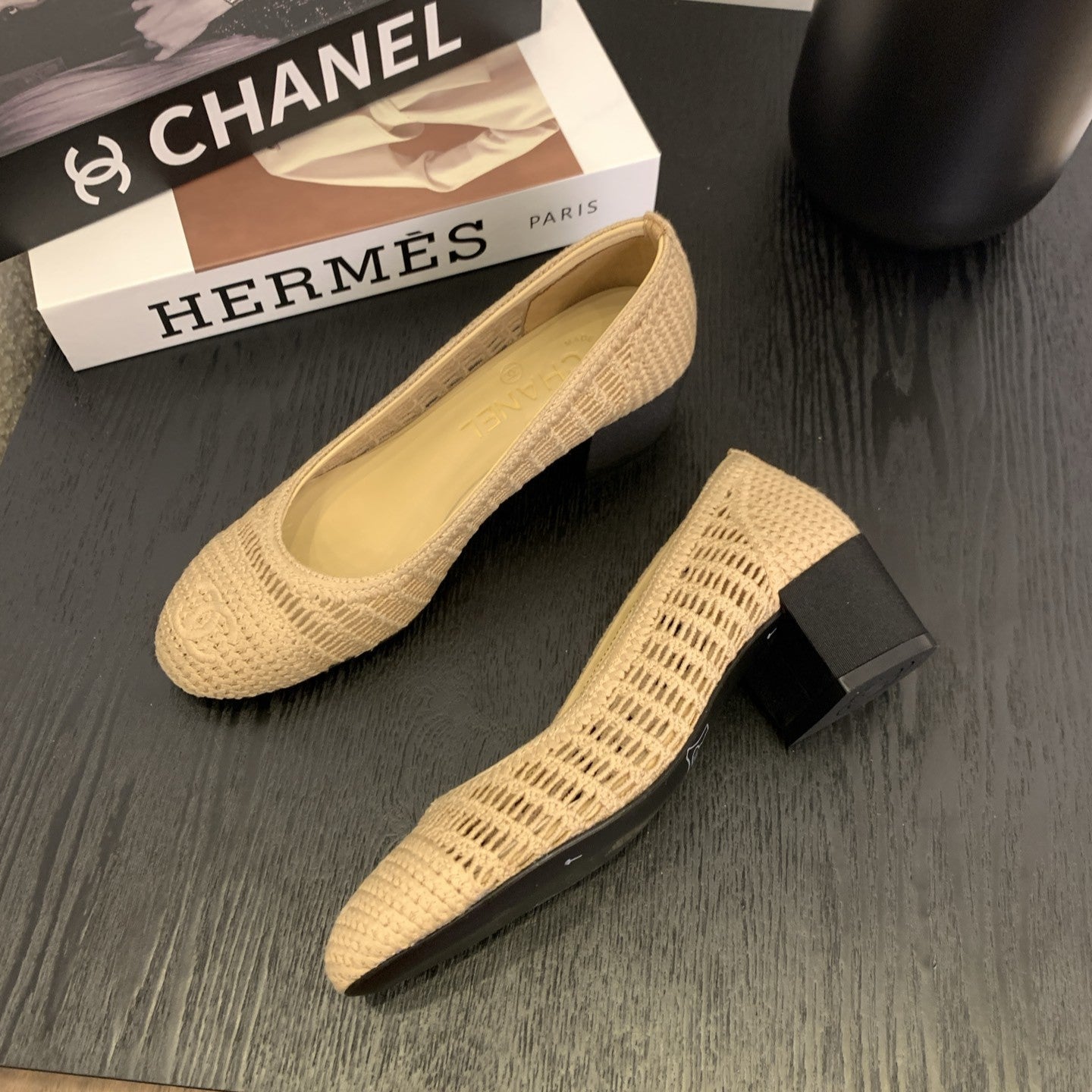 zCHANE.L 25 Ballet Flat 50Mm Beige Raffia 288818