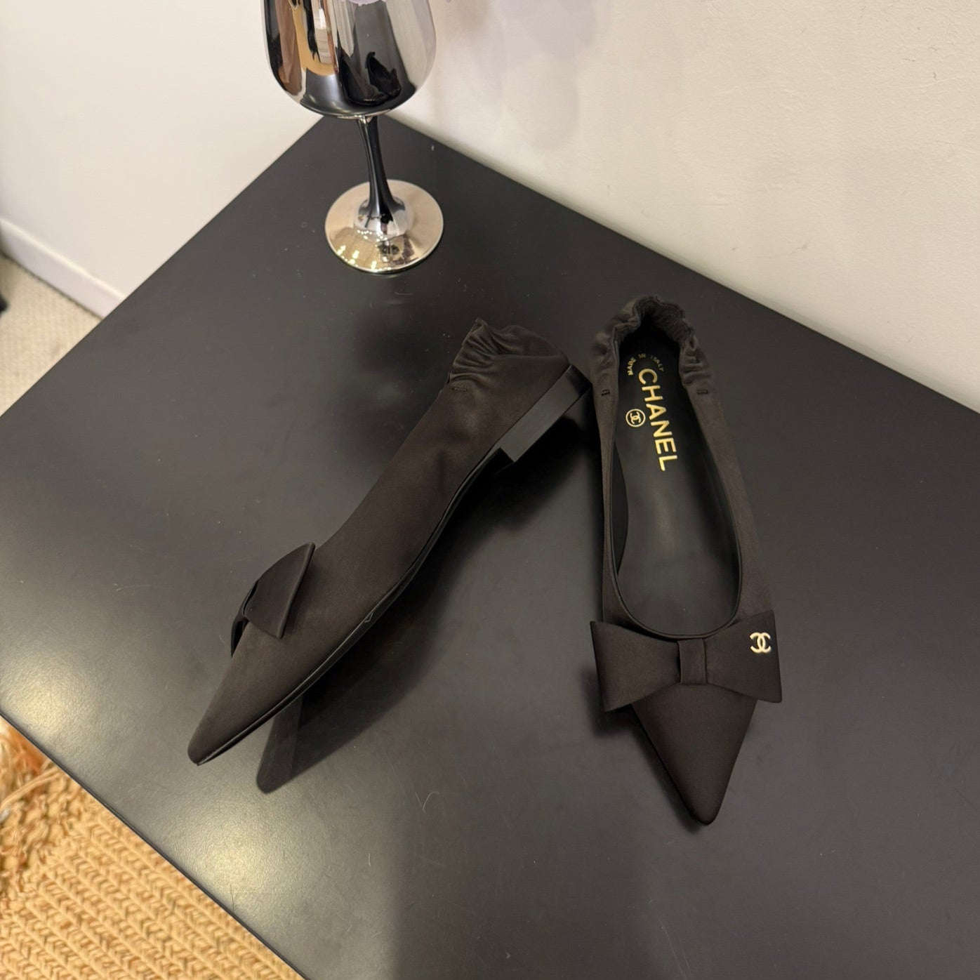 zCHANE.L 25 Ballet Flats Black Lamskin 330773