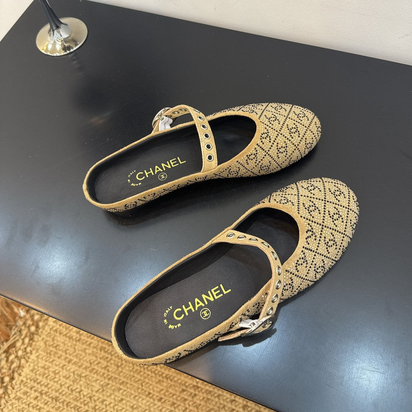 zCHANE.L 25 Ballet Flats Mules Camel Brown Calfskin 331656