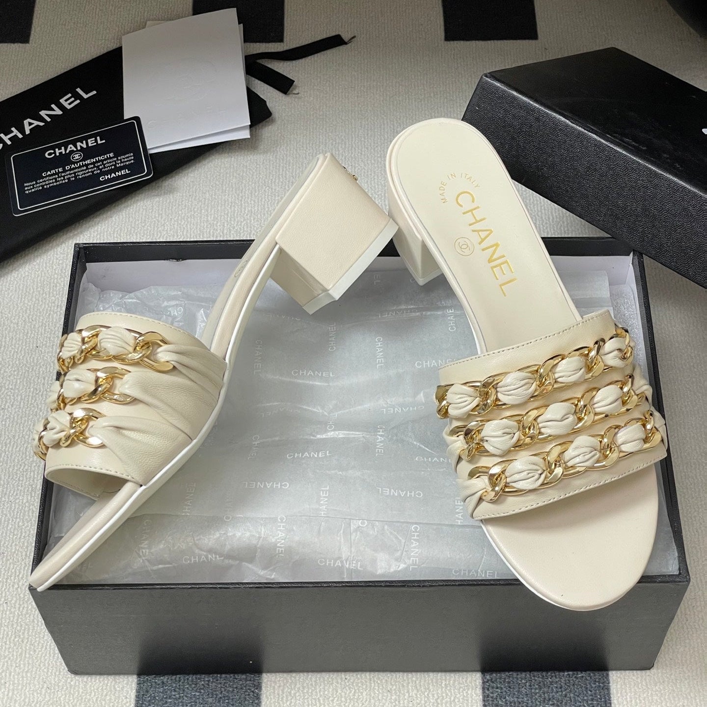 zCHANE.L 25 Mule 5cm White Sheepskin 364719