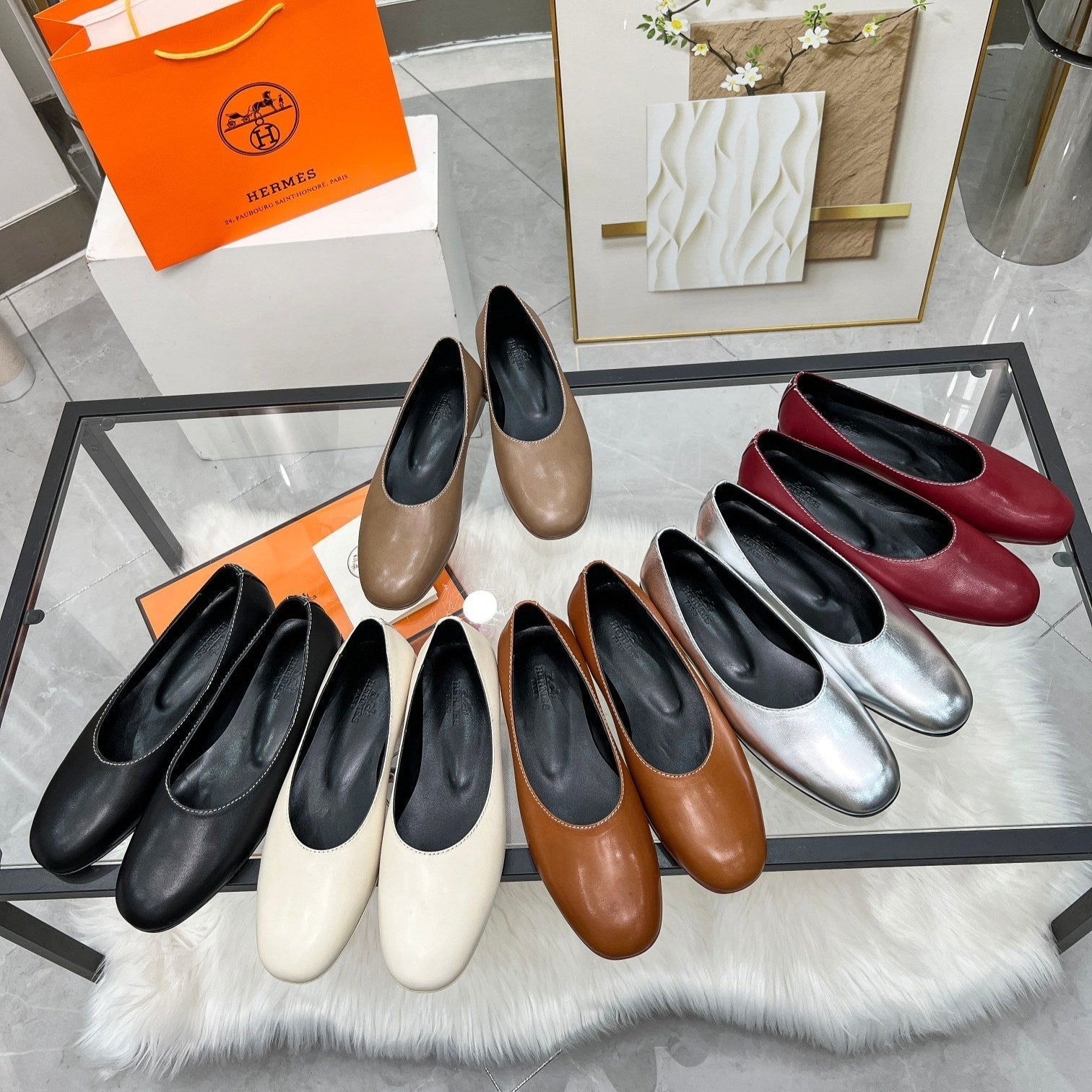 zHERME.S 25 Ballet Flats Multicolor Sheepskin 370992