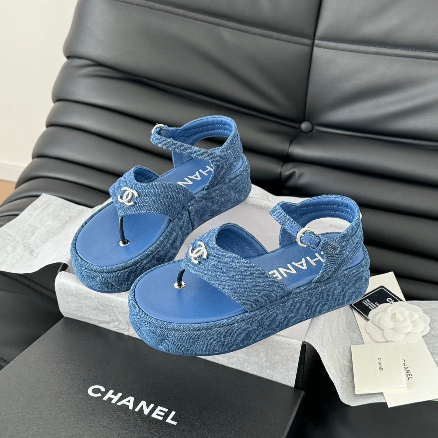 zCHANE.L 25S Slingback Sandal Blue Denim