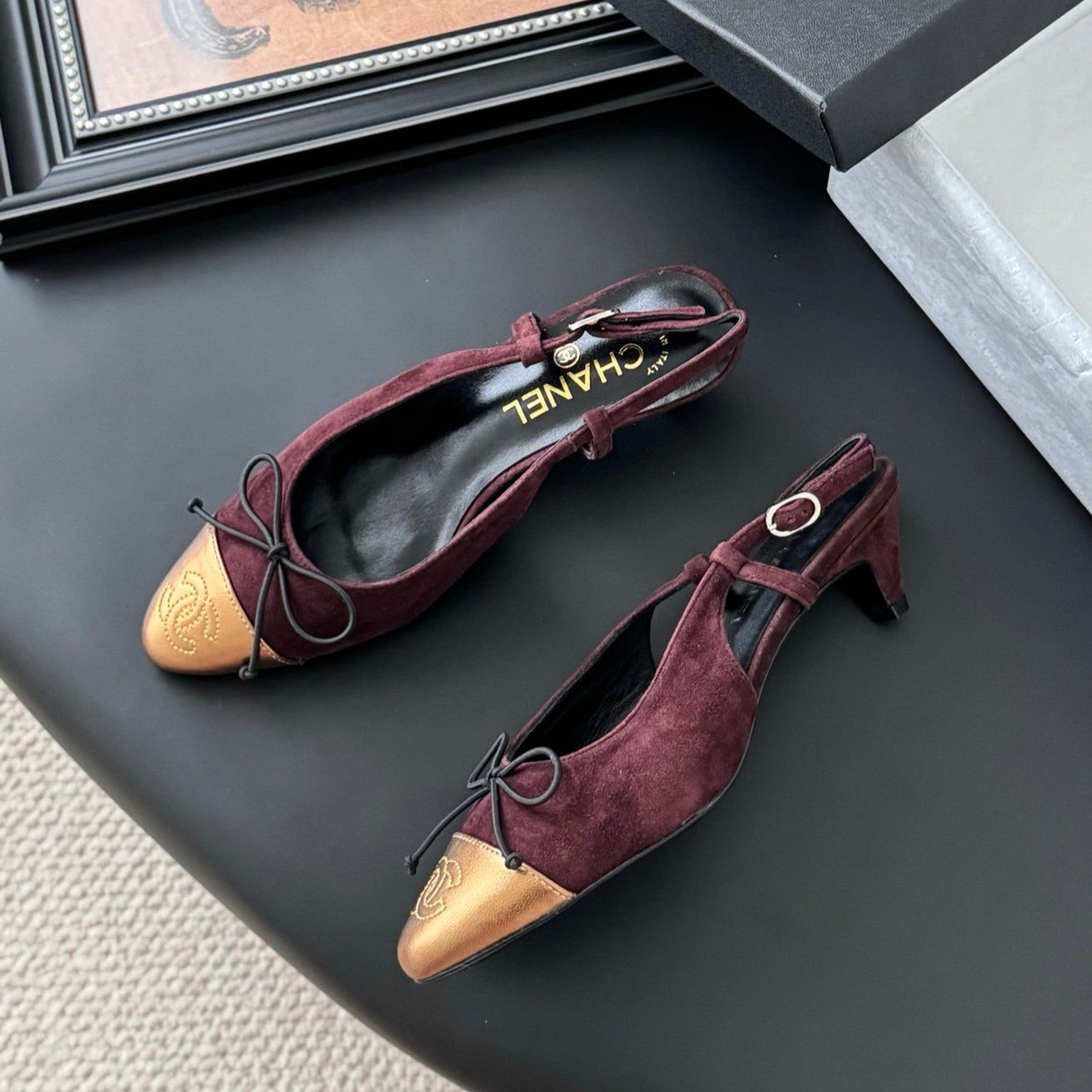 zCHANE.L Cc 25 Slingback Red Suede 305275