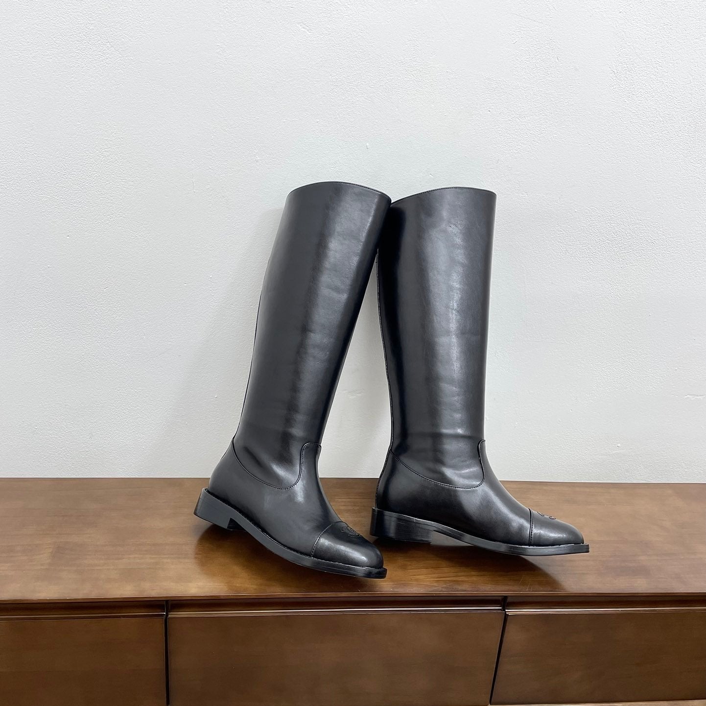 zCHANE.L Cc High Boots 30Mm Black Lambskin