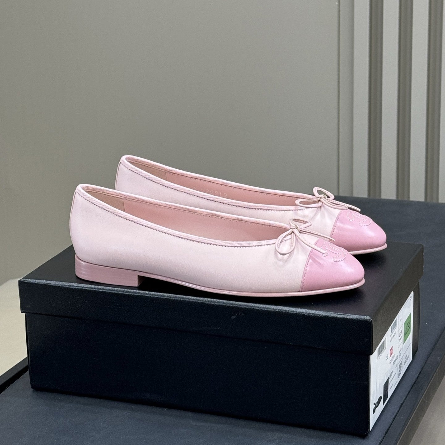 zCHANE.L Classic Ballet Flats Pink Lambskin 282275