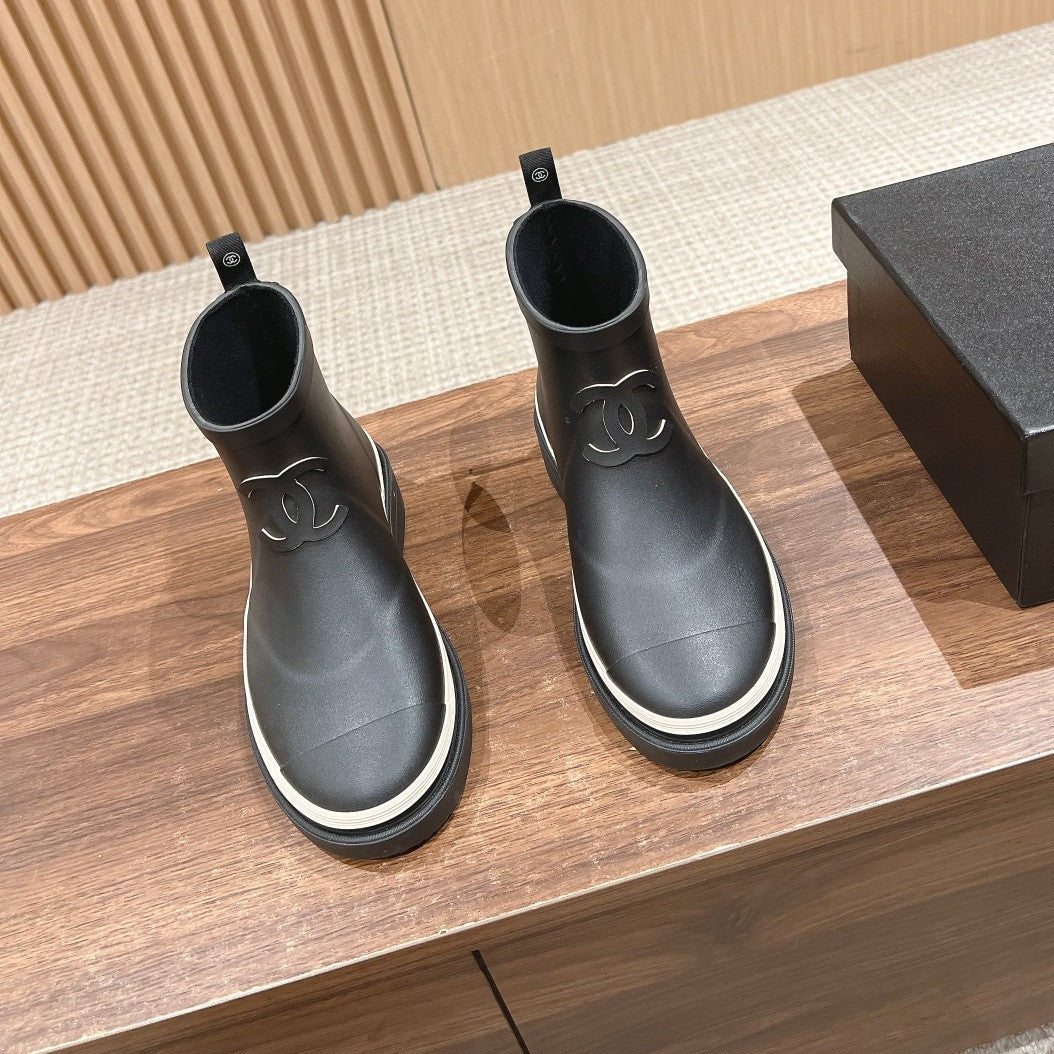 zCHANE.L Cc Rain Boots Black Tpu