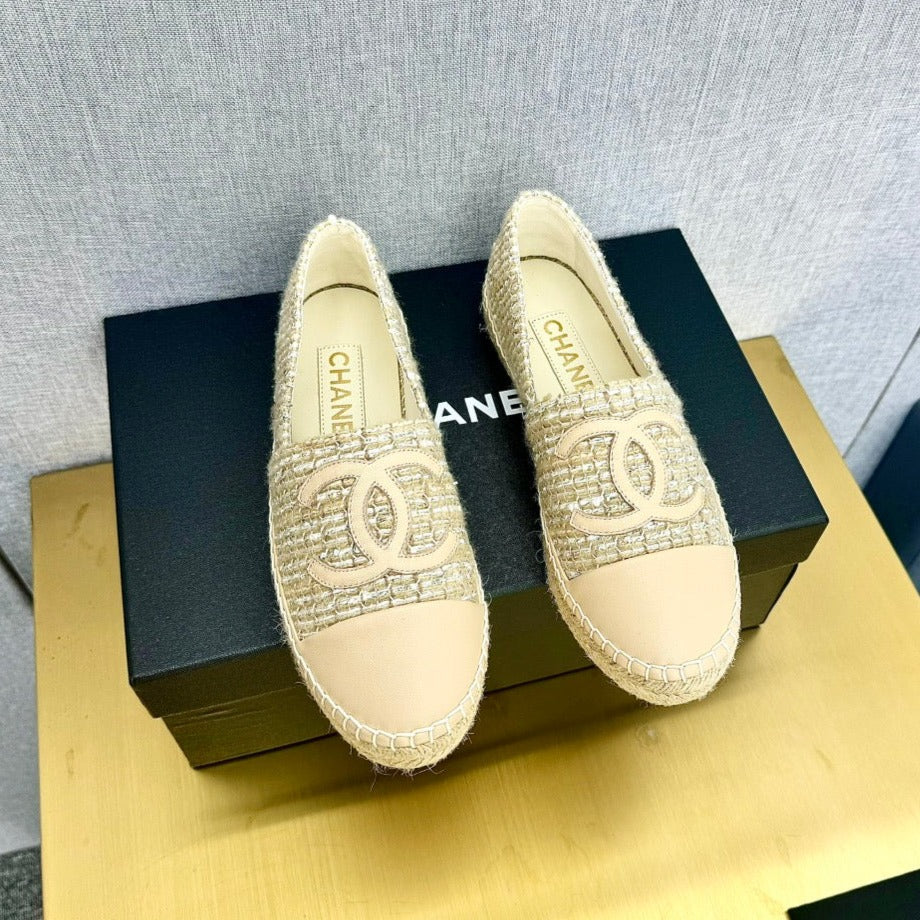 zCHANE.L Espadrilles Beige Raffia Calfskin