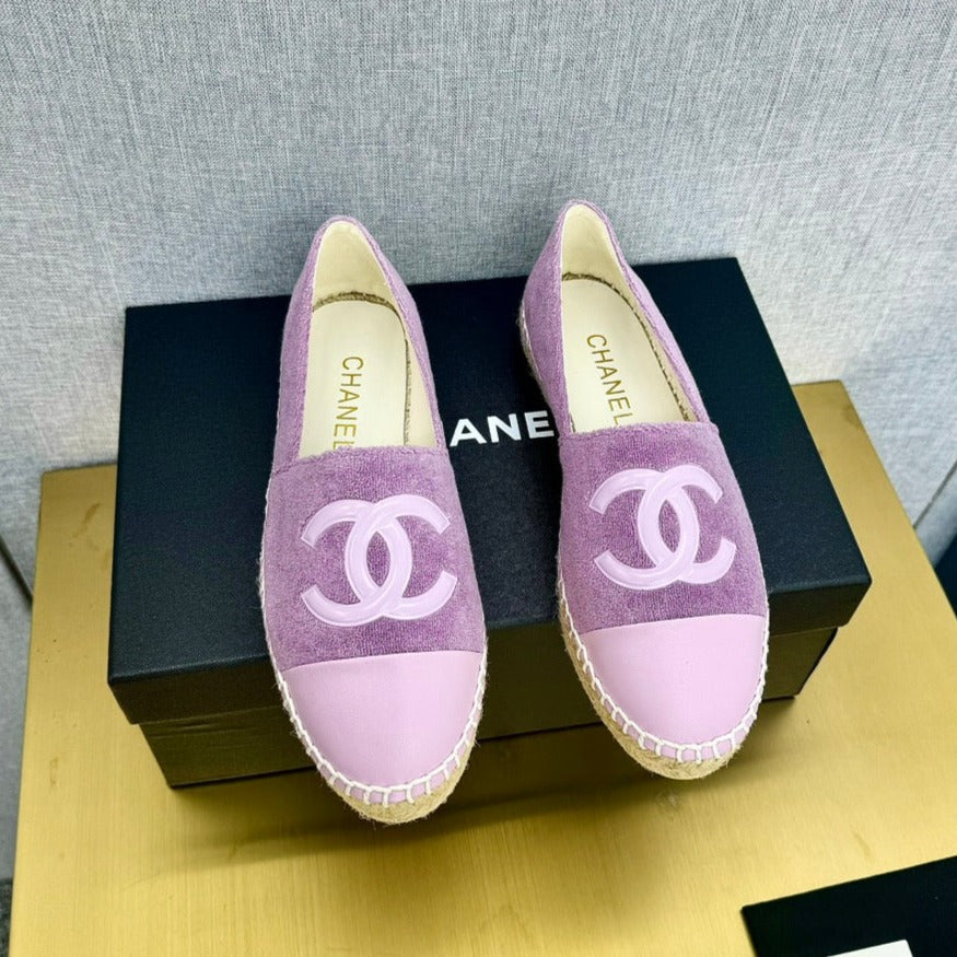 zCHANE.L Espadrilles Purple Fabric Lilac Calfskin